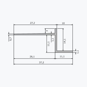 TEMPOLISTEL® A102 Профил за фуга - Image 2