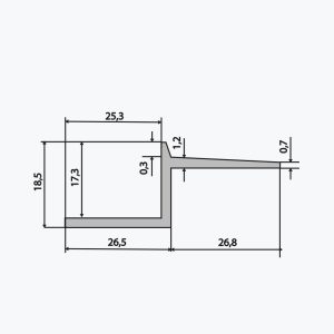 TEMPOLISTEL® B114 Профил за фуга - Image 2